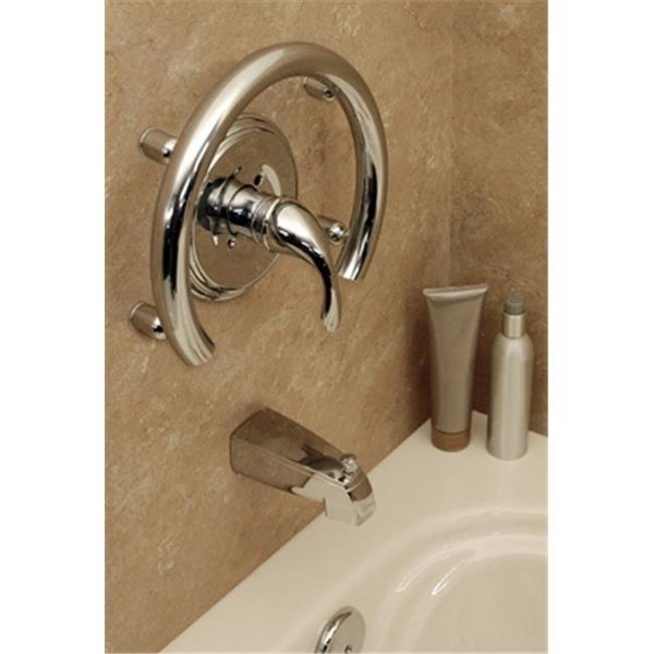 Healthcraft Products HealthCraft Products ACR-CRP Accent Ring Support Rail & Hand Towel Holder- Bright Polished Chrome ACR-CRP
